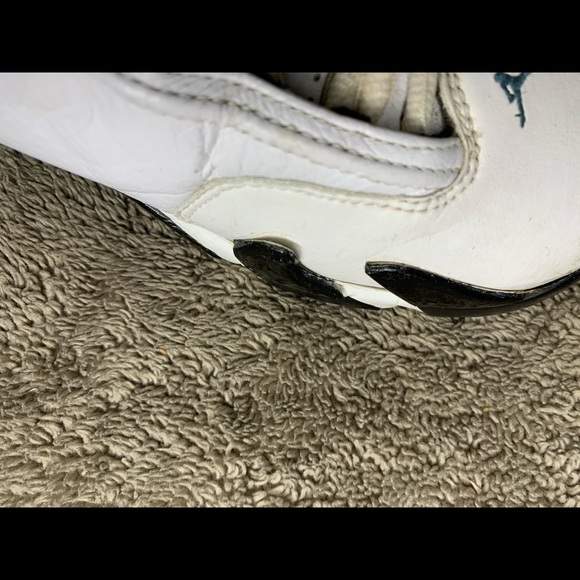 1999 Air Jordan 14 Women’s size 9 Oxidized green Nike retro og white wmns shoes - Picture 11 of 15